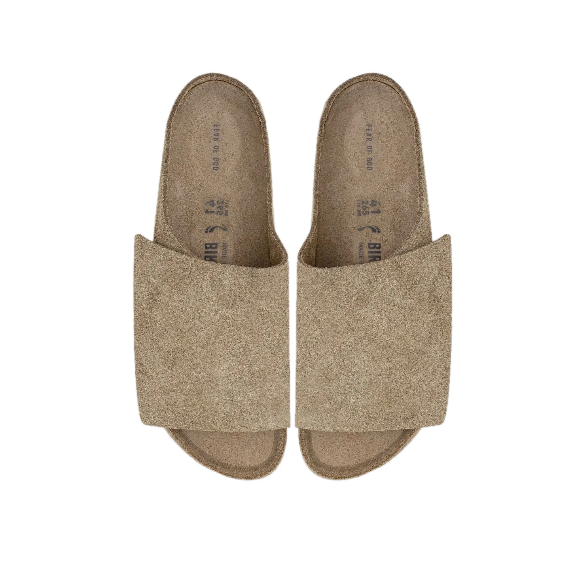 Birkenstock x Fear of God Los Feliz Suede Leather Slides