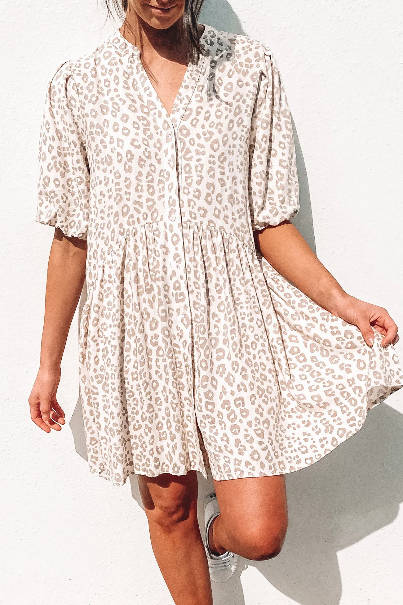 Dominic Mini Dress Leopard