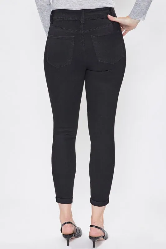 Hide Your Muffin Top Two Button Rolled Cuff Jean
