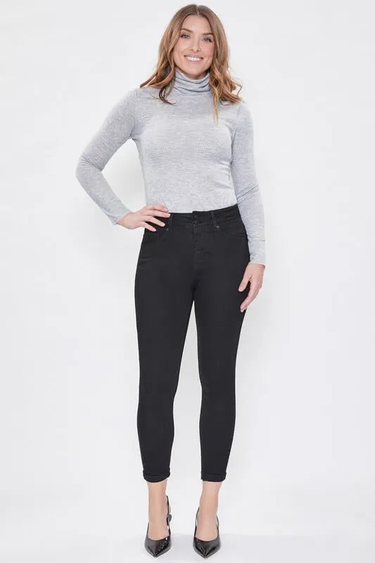 Hide Your Muffin Top Two Button Rolled Cuff Jean
