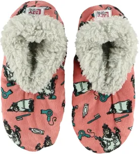 Lazy One Fuzzy Feet Slipper Socks for Women, Cute Fleece-Lined House Slippers, Non-Skid Slipper Socks