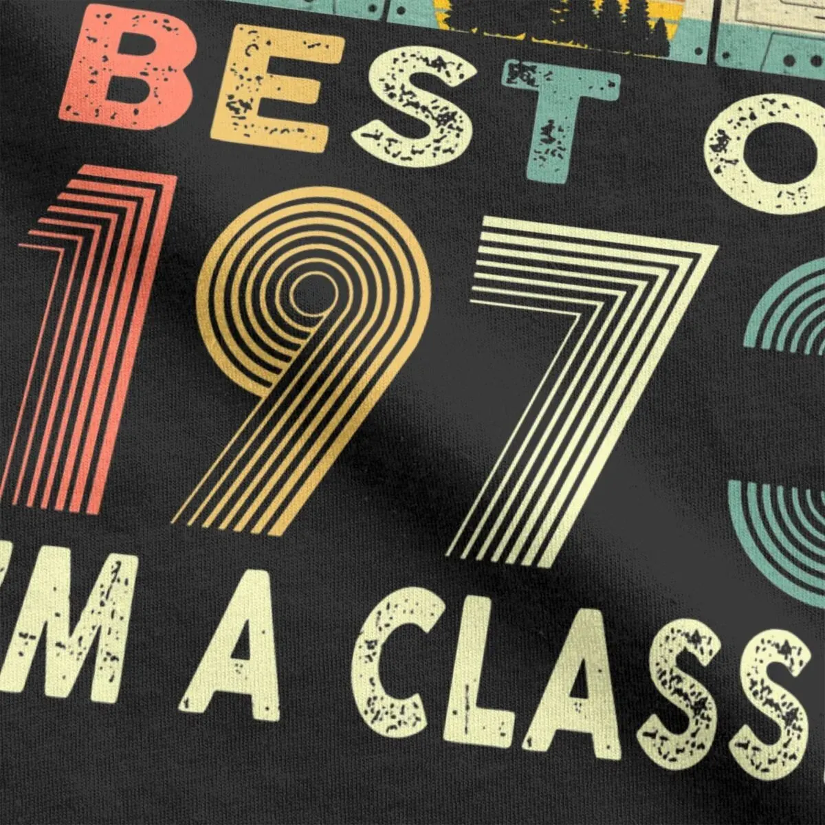 Men's Best Of 1973 I'm a Classic Short Sleeve Cotton Tee Shirt