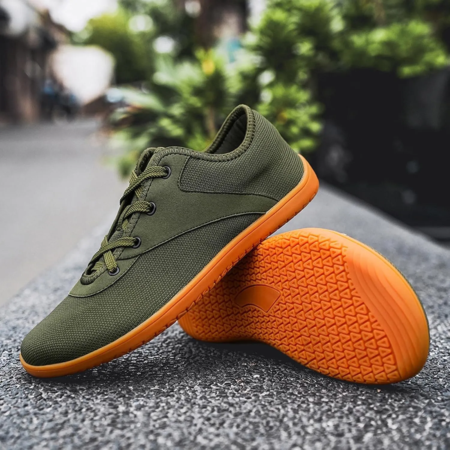 Minimalist Barefoot Shoes Womens Mens | Zero Drop Sole | Wide Toe Box | Fashion Canvas Sneakers Casual Walking Shoes Cross Trainer City Road Running Shoes