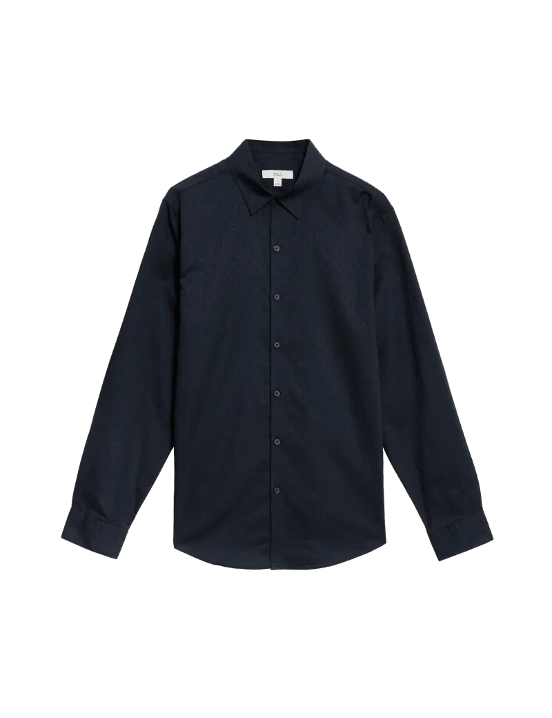 Pure Cotton Diamond Print Shirt